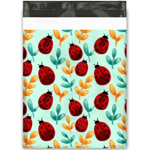 (50) Ladybug Poly Mailers 10”x13” - Picture 2 of 2